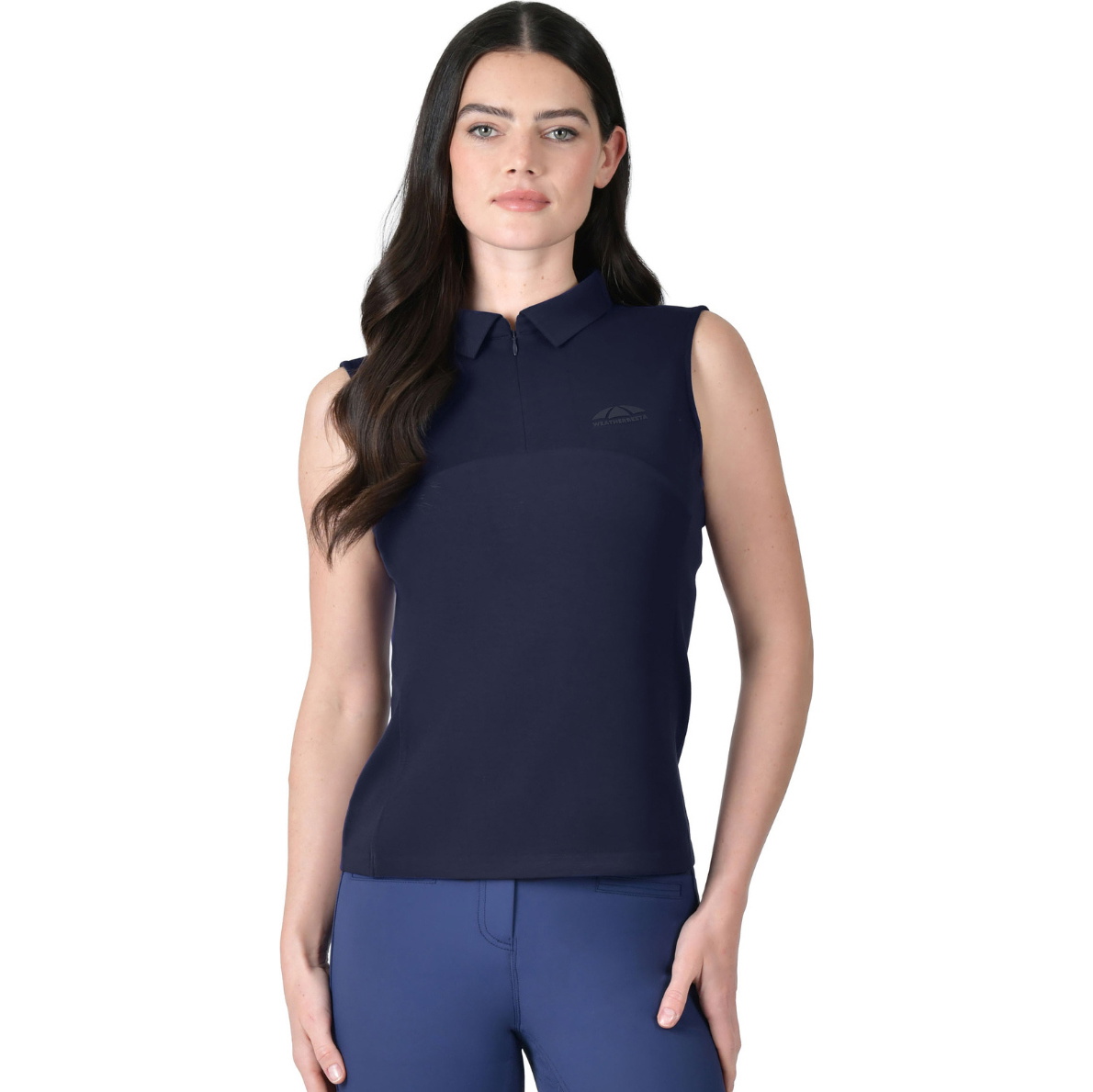 2026 WeatherBeeta Womens 37.5 Sleeveless Polo T-Shirt 1029992 - Navy